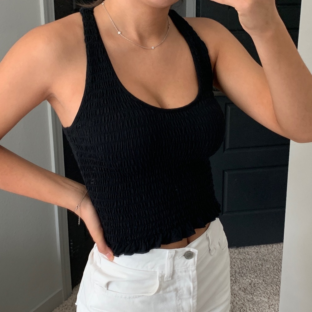 American Eagle Scrunched Crop Top
